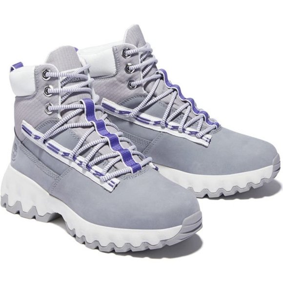 Timberland GreenStride Edge Waterproof Boots Leather Hiker Booties Grey Nubuck - Picture 1 of 8